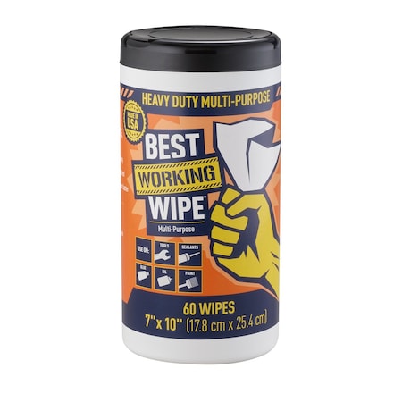 Best Working Wipes Heavy Duty MultiPurpose Wet Wipes 60 wipescontainer BWWOHD60